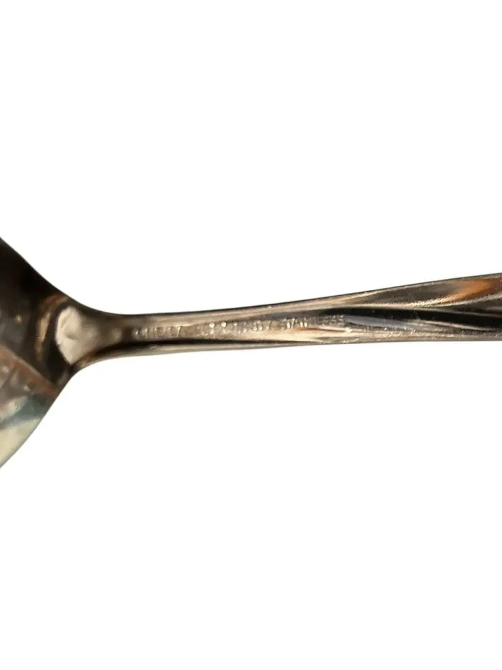 6 Atomic Star Twin Vintage Oneida Serving Soup Spoons 1950’s